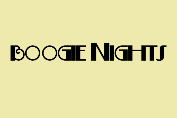 Boogie Nights: A Retro Font That Brings Energy and Attitude to Your Designs