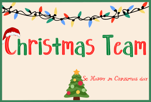 Christmas Team: A Handwritten Font That Works