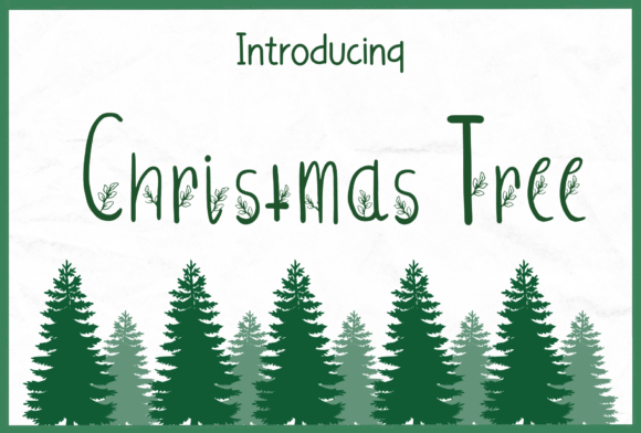 Christmas Tree: A Handwritten Font That Brings Festive Creativity to Every Project
