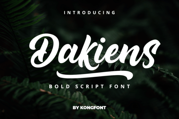 Dakiens: The Bold Handwritten Font That Brings Nostalgic Character to Modern Design