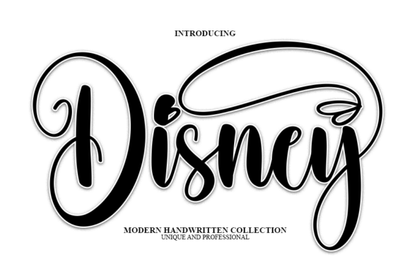 Disney and Disney: A Handwritten Font
