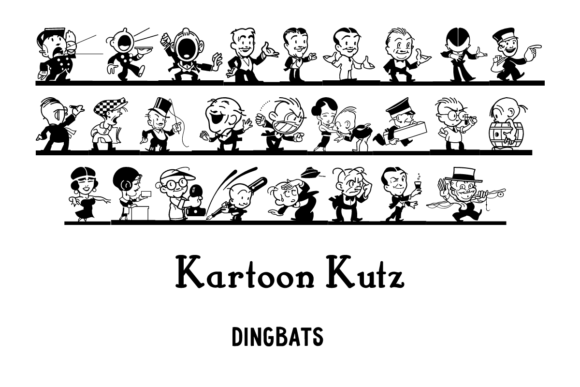 Kartoon Kutz: A Retro Dingbat Font with Big Personality
