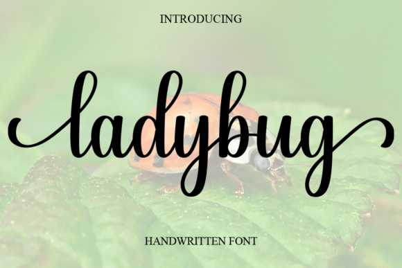Ladybug Font: A Sweet Handwritten Typeface for Elegant Designs