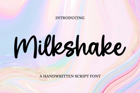 Milkshake: A Refined Script Font for Elegant Design