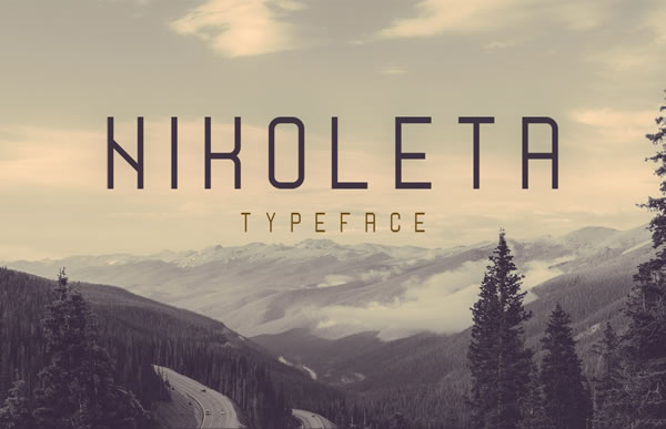 Nikoleta: Bold Nature-Inspired Sans Serif Font