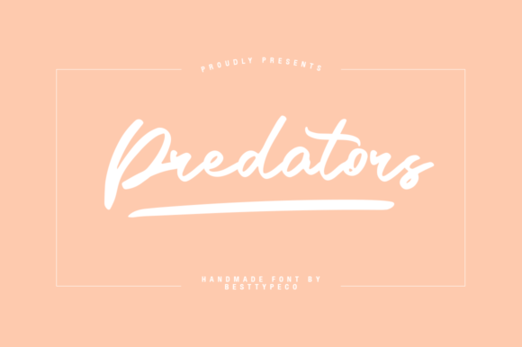 Predators: A Handwritten Font with Real Creative Range